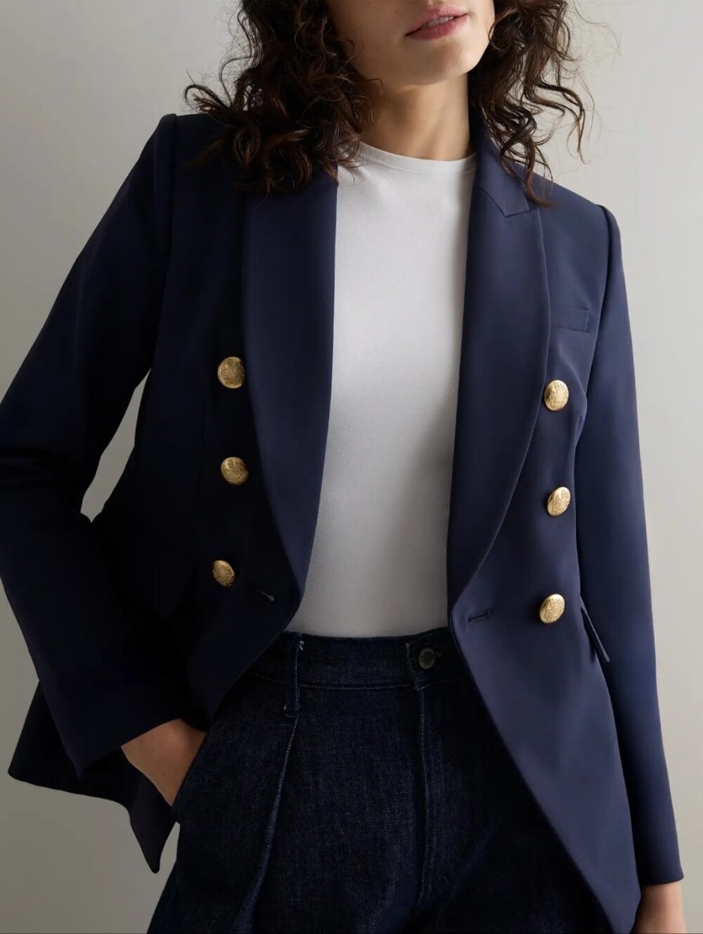 Quince Scuba Captain's Convertible Blazer Double Breast Nautical Style Jacket L - Picture 2 of 15